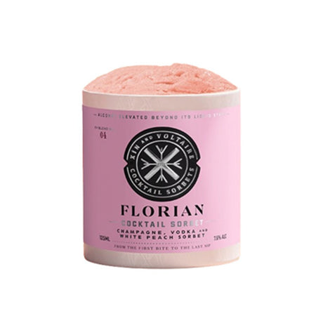 Cocktail Sorbet Florian - Champagne Vodka Peach & Elderflower 125ML - Greenlands Health Store