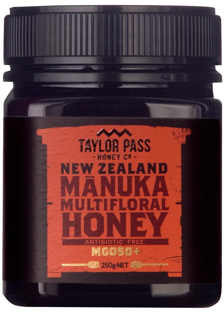 Taylor Pass Multifloral Manuka Honey MGO50+ 250g - Greenlands Health Store