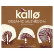 Kallo Organic Mushroom Stock Cubes 66g - Greenlands Health Store