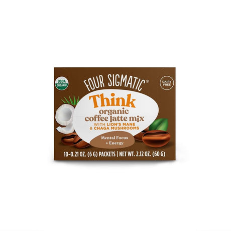 Think Organic Mushroom Coffee Latte With Lion's Mane & Chaga - Greenlands Health Store