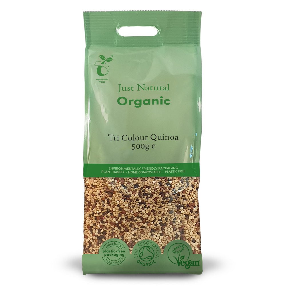 Organic Tri Colour Quinoa 500g - Greenlands Health Store