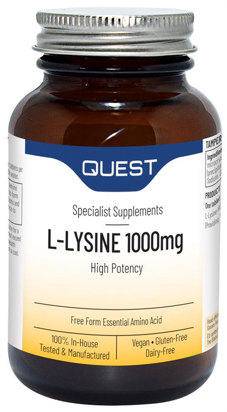 L - LYSINE 1000mg 90 Tabs - Greenlands Health Store