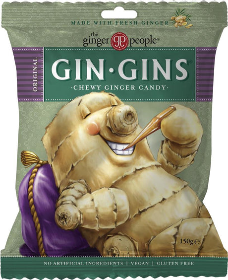 Gin Gin Original Chewy Candy Bag 150g - Greenlands Health Store