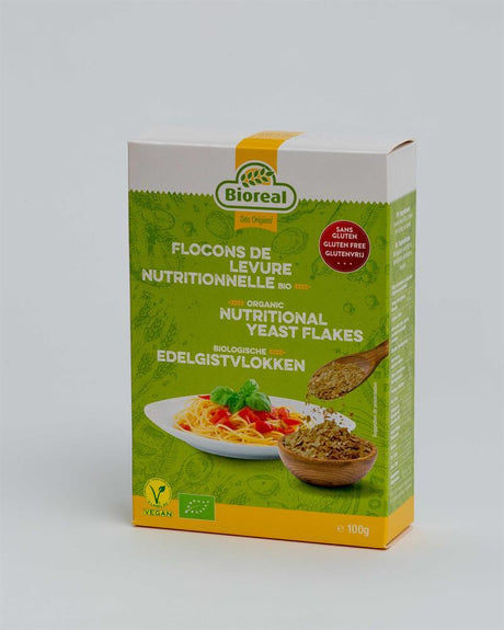 BIOREAL Organic Nutritional Yeast Flakes 100g (gluten - free) - Greenlands Health Store