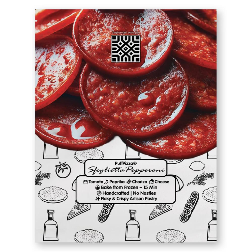 Sfoglietta Pepperoni Italian Mini Puff Pastry Pizzas 560g - Greenlands Health Store