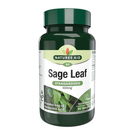 Sage Leaf - 50mg (500mg equiv) 90 Tablets - Greenlands Health Store