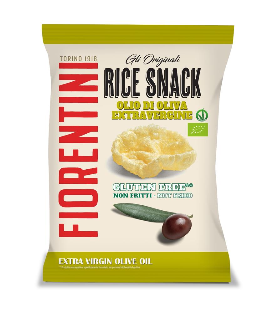 Fiorentini Organic Rice Snack Olive Oil 40g - Greenlands Health Store