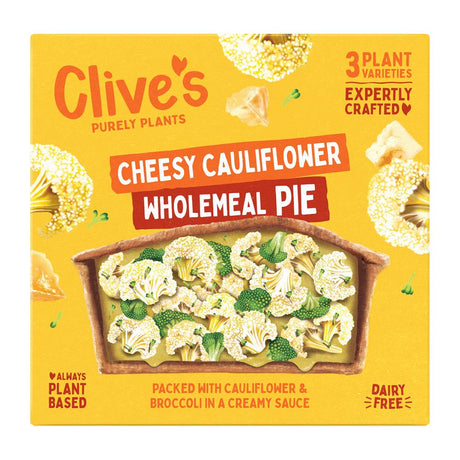 Clive's (Non Organic) Cheesy Cauliflower Wholemeal Pie 235g - Greenlands Health Store