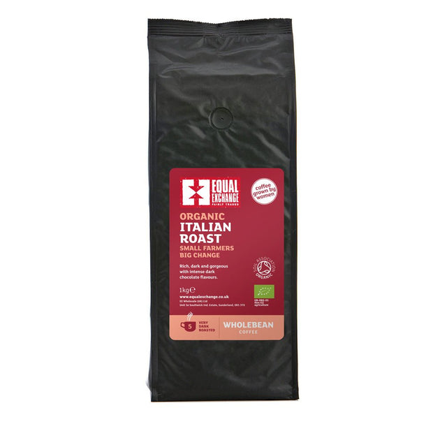 Organic Italian Roast Beans Coffee 1kg - Greenlands Health Store
