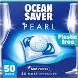Plastic Free Eco Dishwasher Tabs PEARL 50 Pack - Greenlands Health Store