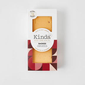 Kinda Co Vegan Smoked Farmhouse Cheese Block 120g - Greenlands Health Store