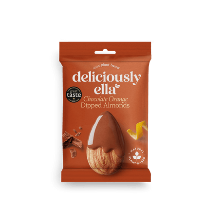 Deliciously Ella Chocolate Orange Dipped Almonds 27g - Greenlands Health Store