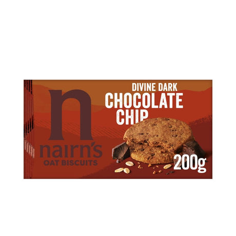 Dark Chocolate Chip Oat Biscuits 200g - Greenlands Health Store