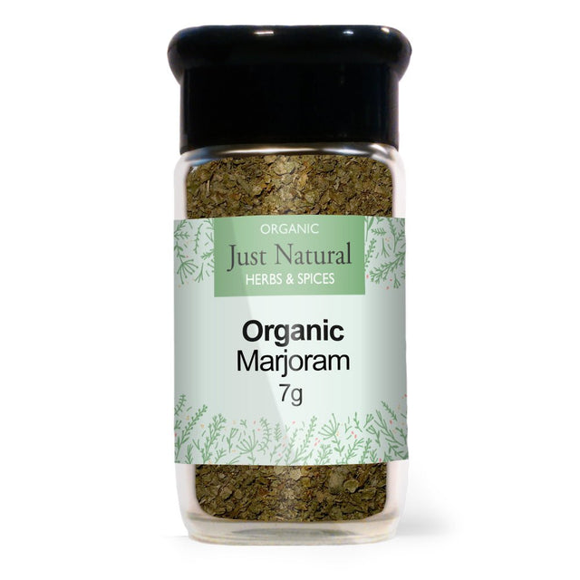 Organic Marjoram (Glass Jar) 7g - Greenlands Health Store