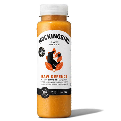 Mockingbird Raw Defence Smoothie Mango & Passion Fruit 250ml - Greenlands Health Store