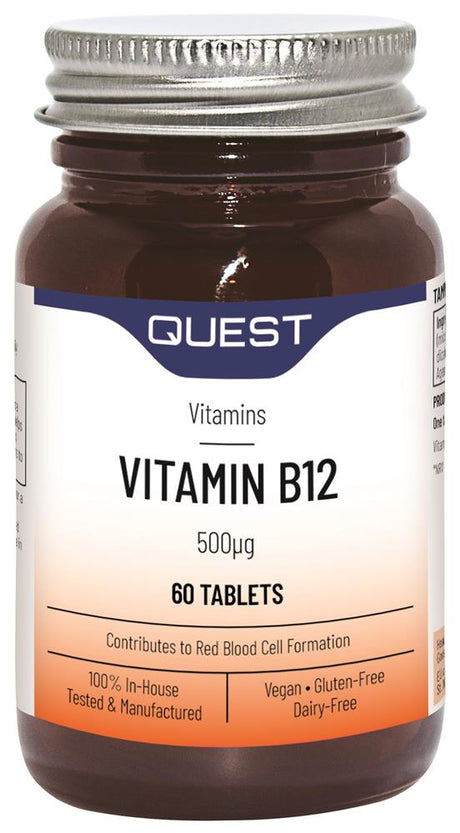 Vitamin B12 500mcg 60 Tablets - Greenlands Health Store