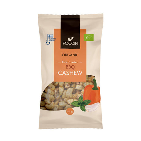 Organic Dry Roasted BBQ Cashew 120g - Greenlands Health Store