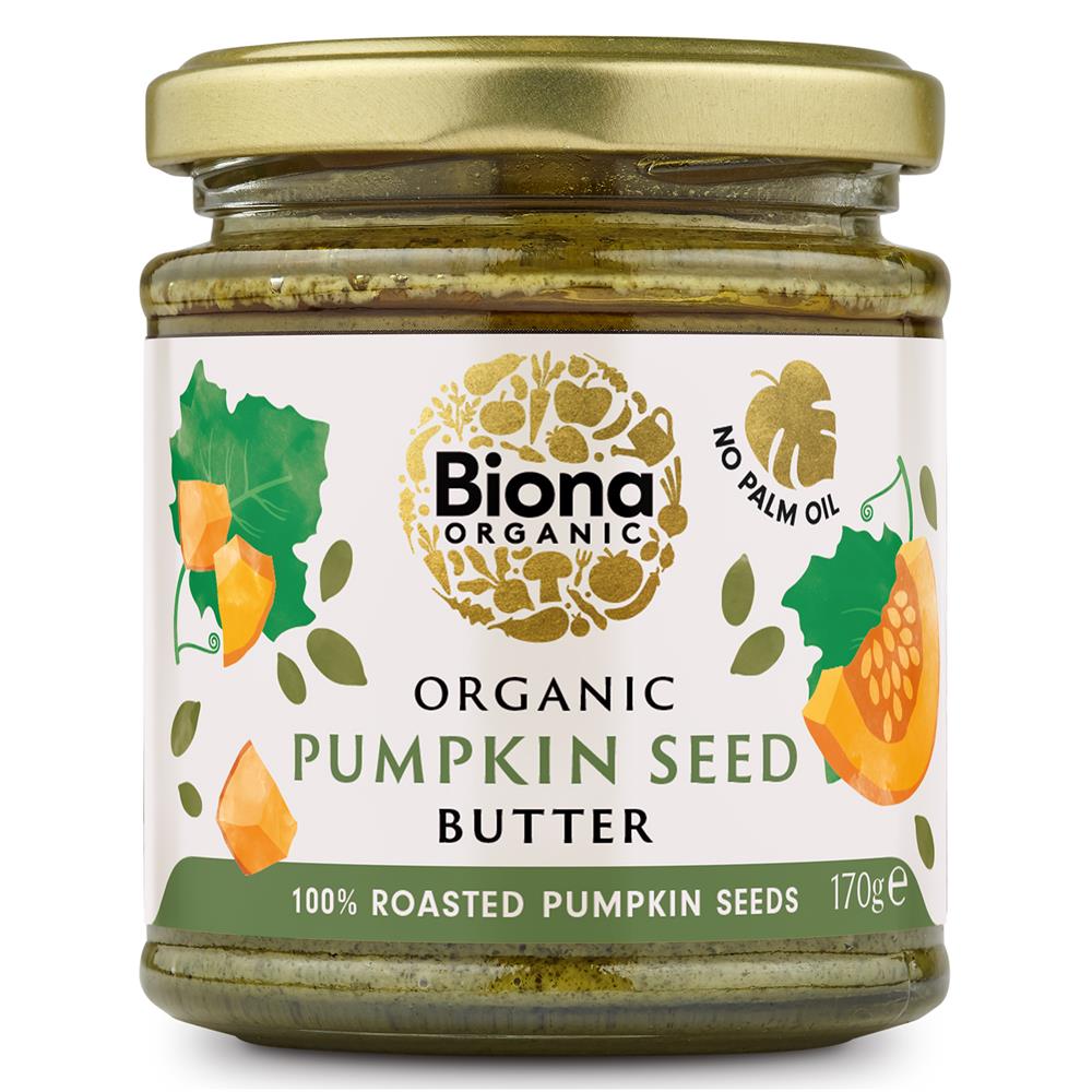 Biona Organic Pumpkin Seed Butter 170g - Greenlands Health Store