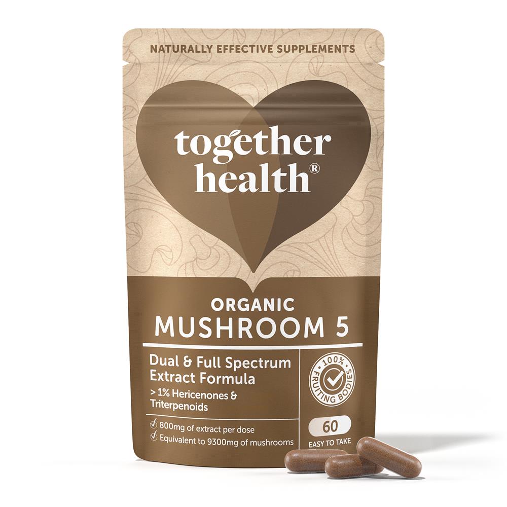 Together Health Organic Mushroom 5 Complex 60 Capsules - Greenlands Health Store