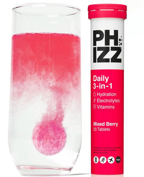 3in1 Hydration Electrolytes Vitamins - Mixed Berry - 20 Tabs - Greenlands Health Store