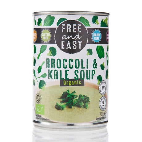 Free & Easy Organic Broccoli & Kale Soup 400g - Greenlands Health Store