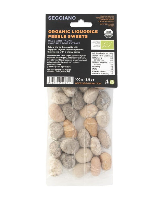 Seggiano Organic Liquorice Pebbles 100g - Greenlands Health Store
