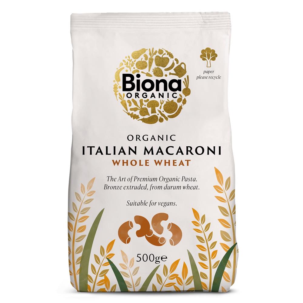 Whole Macaroni Pasta Organic Bronze Extruded 500g - Greenlands Health Store