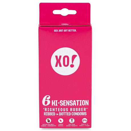 6 hi - sensation CO2 - neutral vegan natural latex condoms - Greenlands Health Store