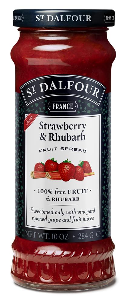 Strawberry & Rhubarb Fruit Spread 284g - Greenlands Health Store