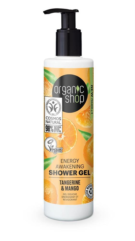 OS Energy Awakening Shower Gel Tangerine&Mango (280ml) - Greenlands Health Store