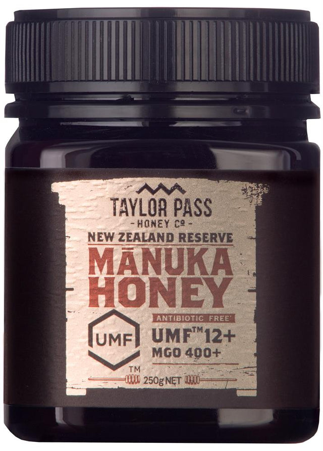 Taylor Pass Manuka Honey UMF12+/MGO400 250g - Greenlands Health Store