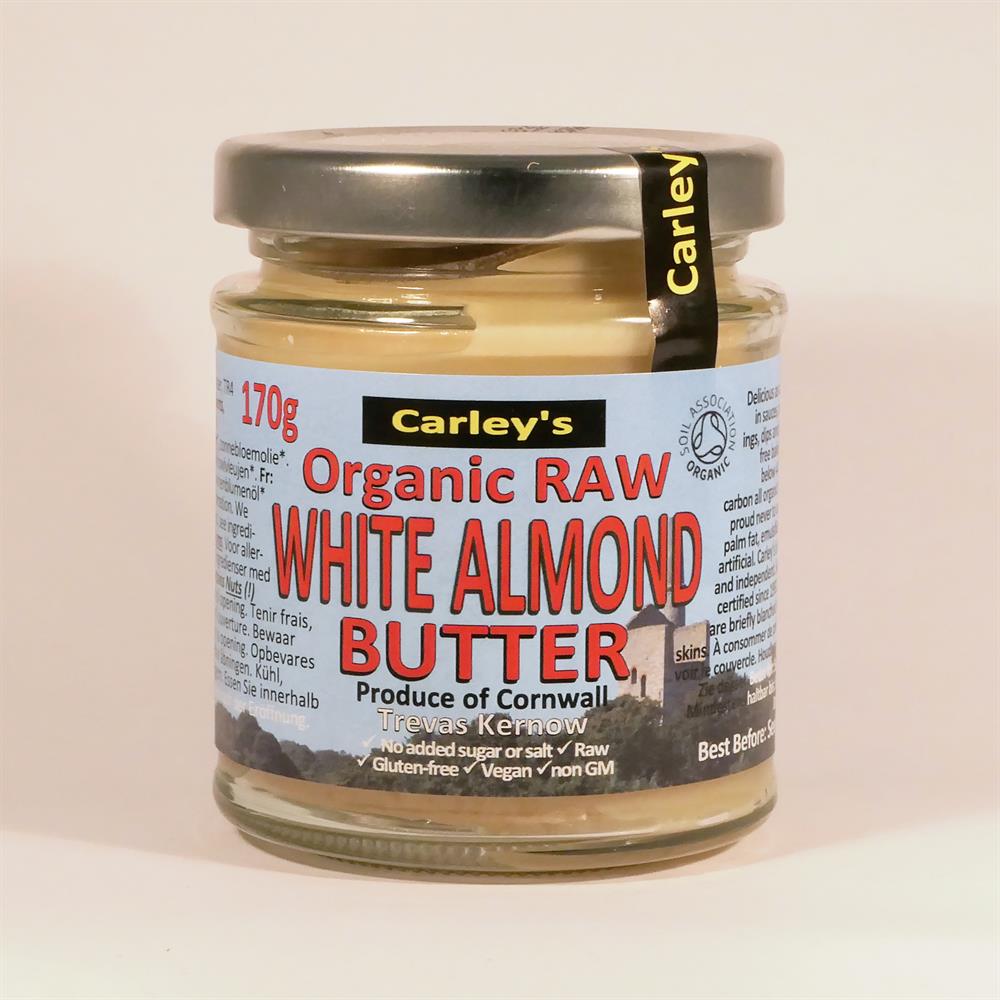 Organic Raw White Almond Butter 170g - Greenlands Health Store