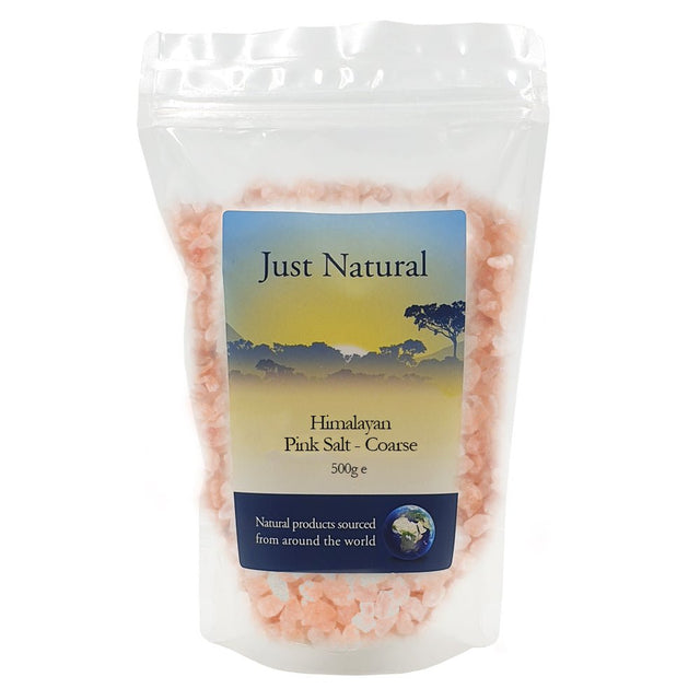 Himalayan Rose Pink Crystal Salt - Coarse 500g - Greenlands Health Store