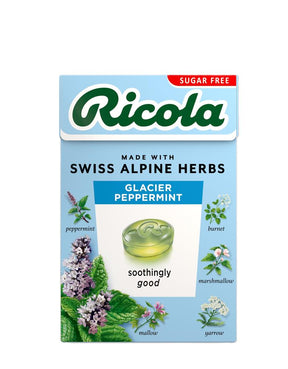 Glacier Peppermint Sugar Free sweets Box 45g - Greenlands Health Store