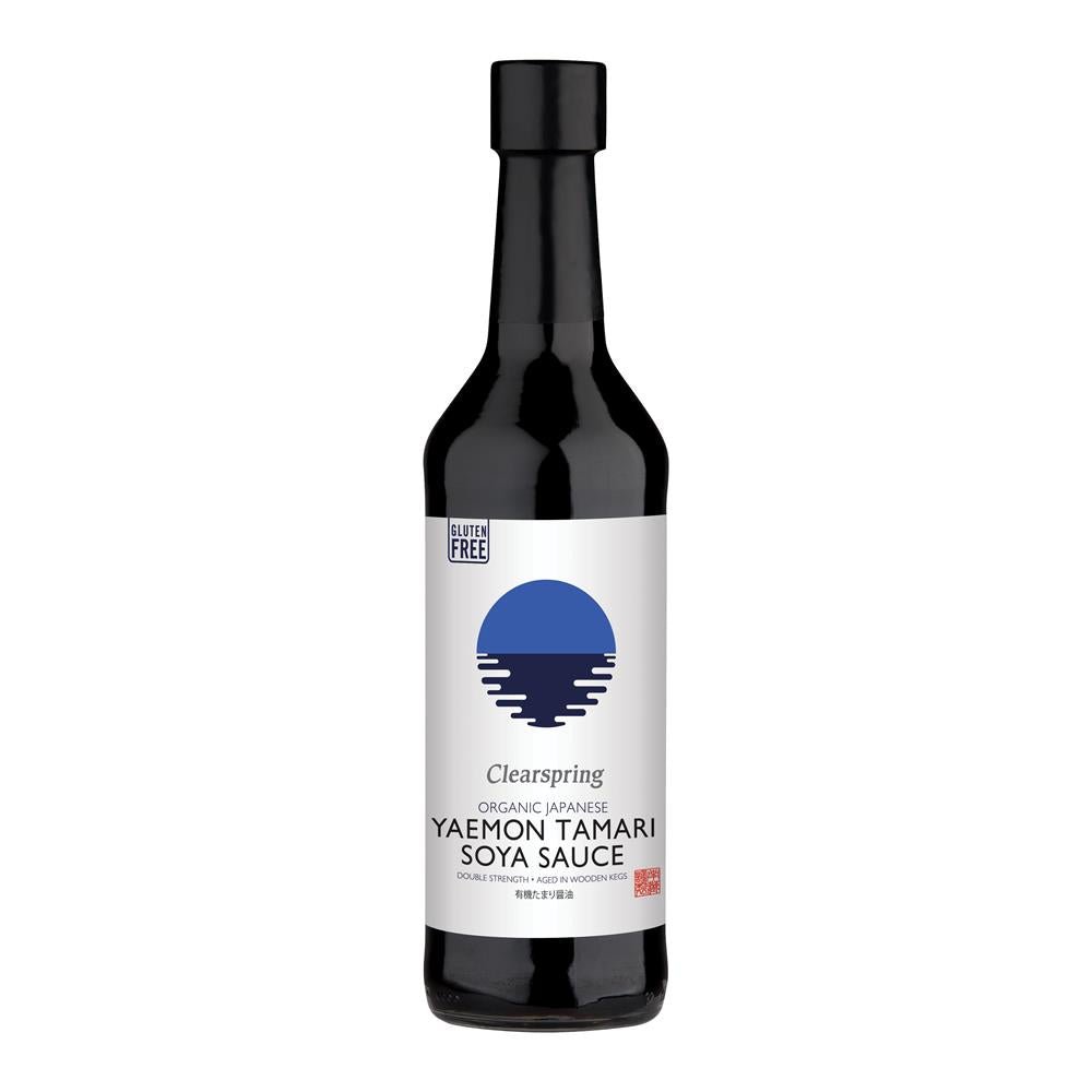 Organic Japanese Yaemon Tamari Soya Sauce - Double Strength 500ml - Greenlands Health Store