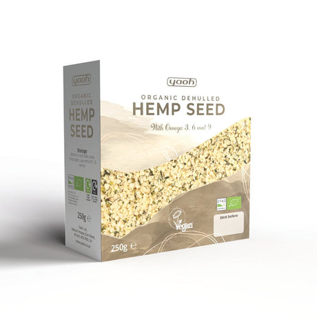 Organic Hemp Seed Dehulled 250g - Greenlands Health Store