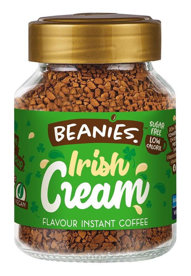 Beanies Irish Cream Flavour Instant Coffee 50g - Greenlands Health Store