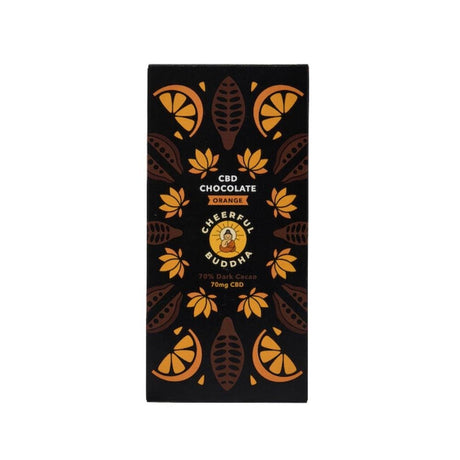 Cheerful Buddha CBD Infused Chocolate (Orange) - 70g - Greenlands Health Store