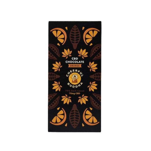 Cheerful Buddha CBD Infused Chocolate (Orange) - 70g - Greenlands Health Store
