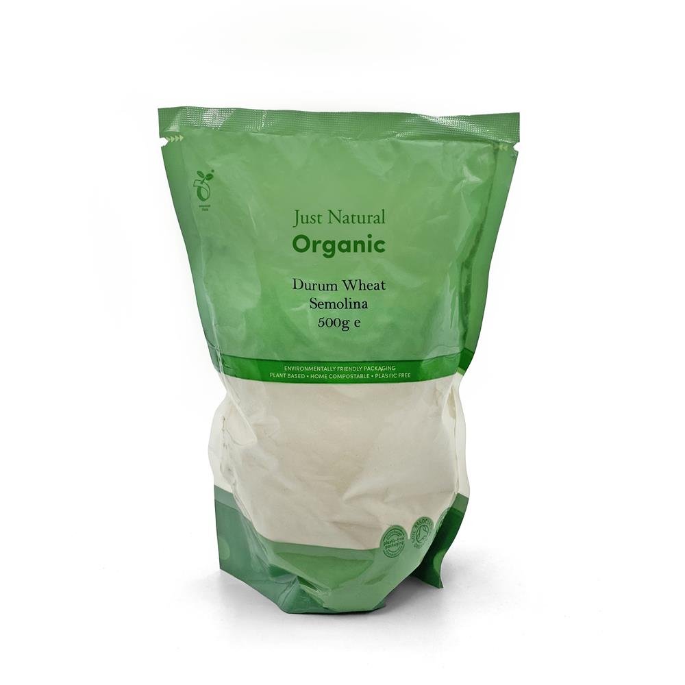 Organic Durum Wheat Semolina 500g - Greenlands Health Store