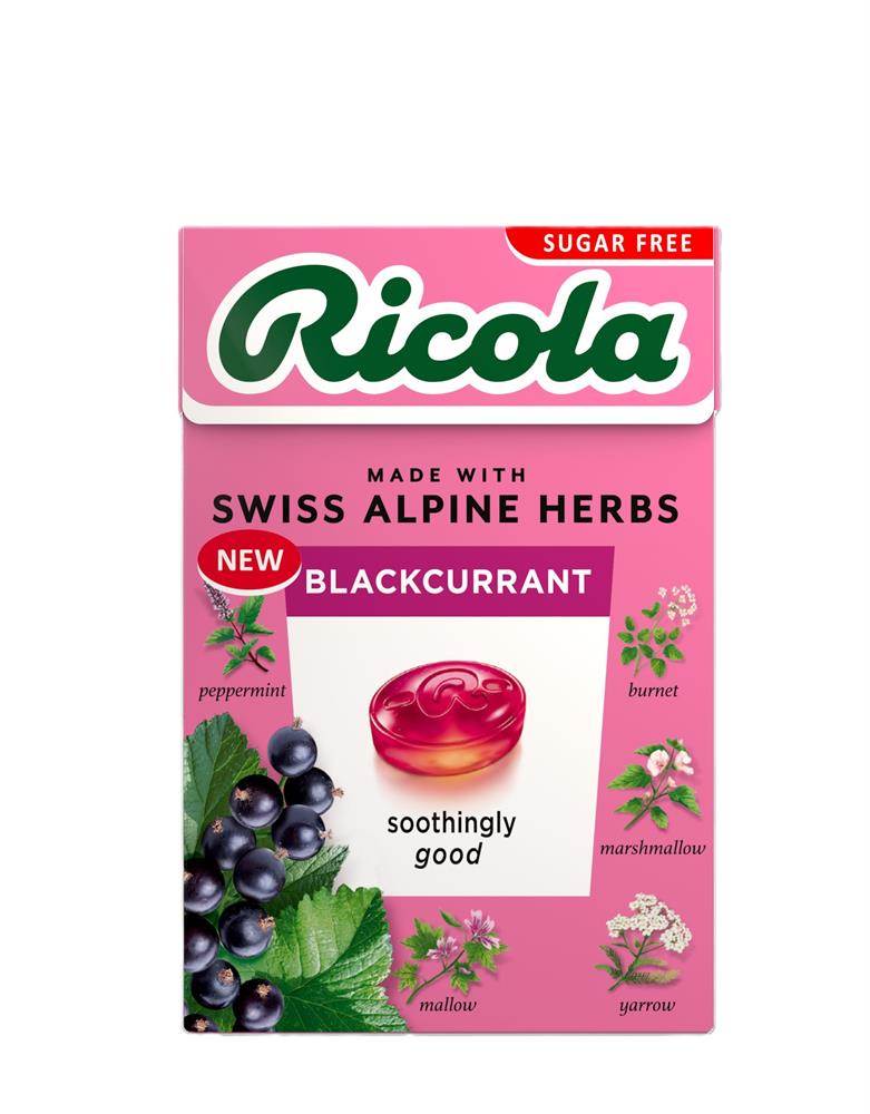 Blackcurrant Sugar Free Sweets Box 45g - Greenlands Health Store