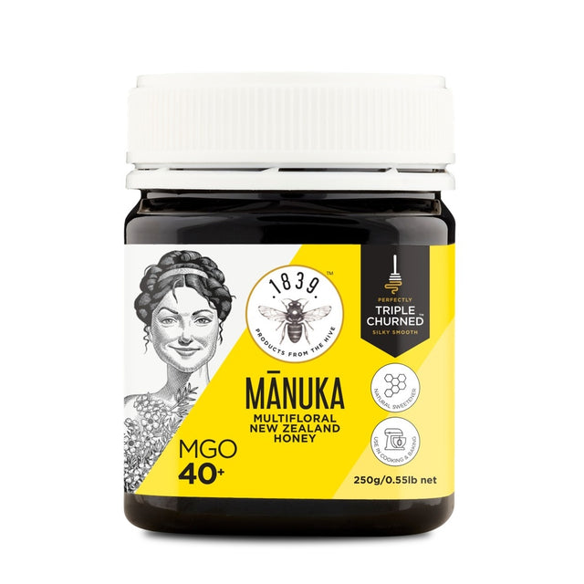 1839 MGO 40+ Multifloral Manuka Honey 250g - Greenlands Health Store