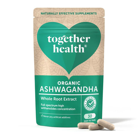 Together Organic Ashwagandha KSM - 66 WholeRoot 30 Caps - Greenlands Health Store