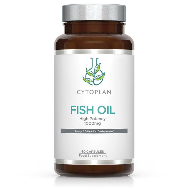 Fish Oil: High Potency Omega 3 EPA/DHA 60 Capsules - Greenlands Health Store