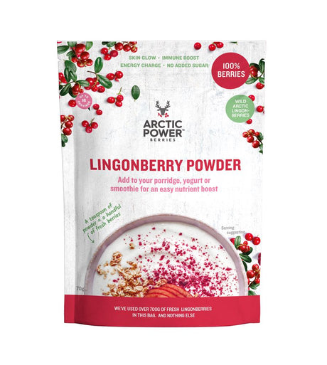 100% Lingonberry Powder 70g - Greenlands Health Store