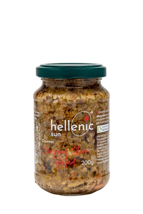 Hellenic Sun Crushed Olive Salad 200g - Greenlands Health Store