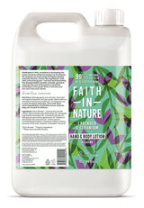 Faith in Nature Lavender & Geranium Hand & Body Lotion 5 Litre - Greenlands Health Store