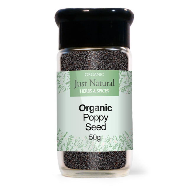 Organic Poppy Seed (Glass Jar) 50g - Greenlands Health Store