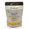 Vitamin D3 60 Veggie Caps - Refill Pouch - Greenlands Health Store