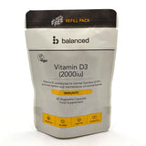 Vitamin D3 60 Veggie Caps - Refill Pouch - Greenlands Health Store